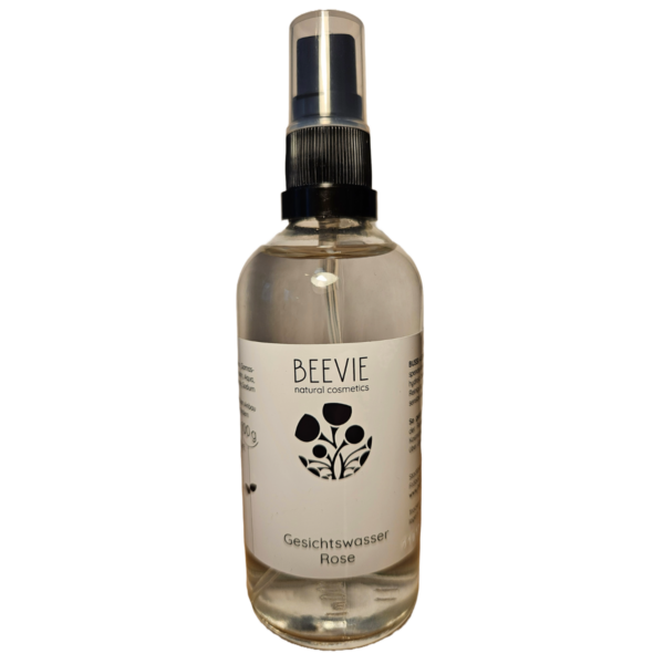 BEEVIE Gesichtswasser Rose in der Flasche